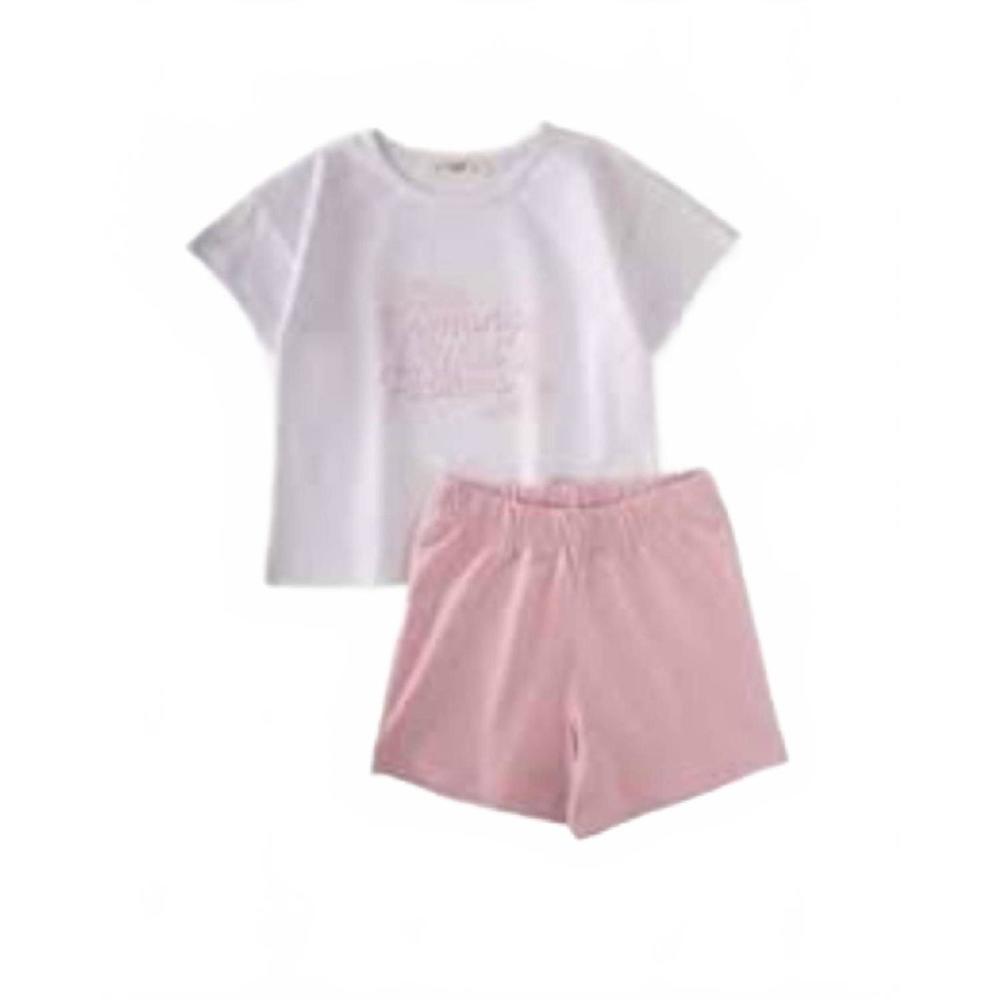 NEW EMC girl's stretch jersey set in multi